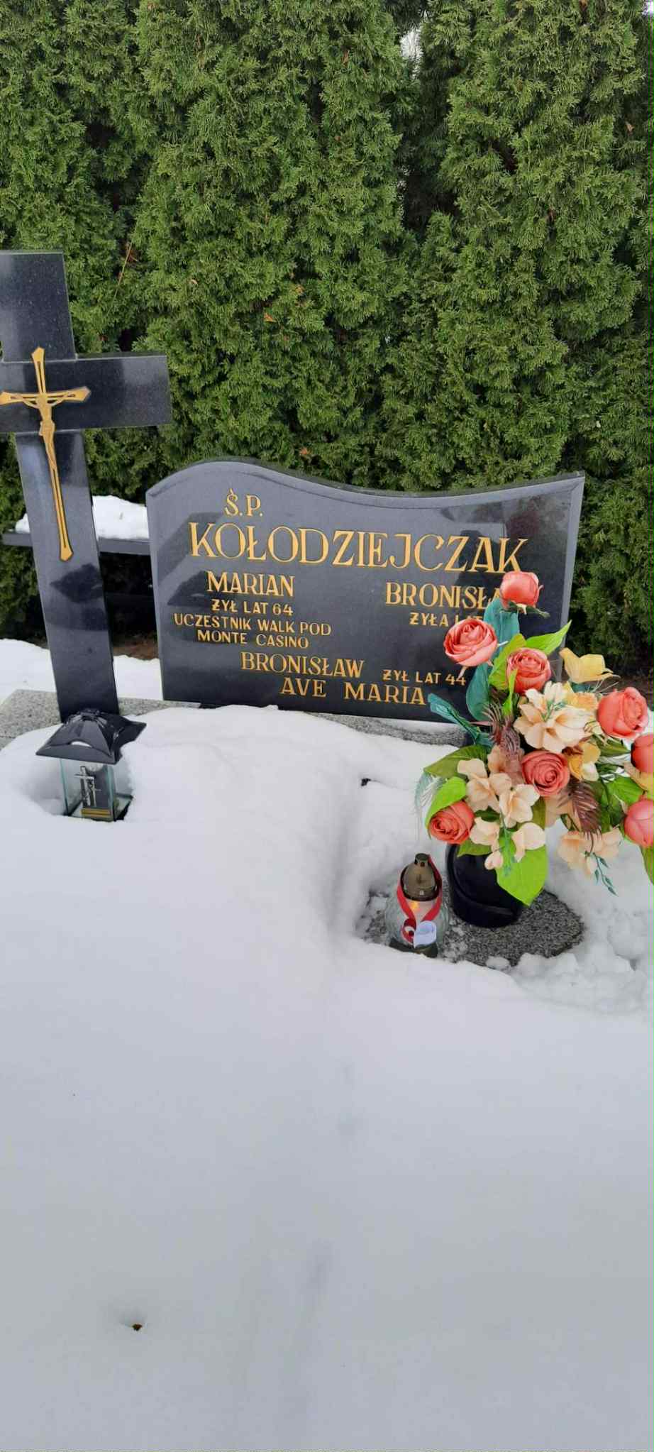 Zdjęcie zostało wykonane w scenerii zimowej.