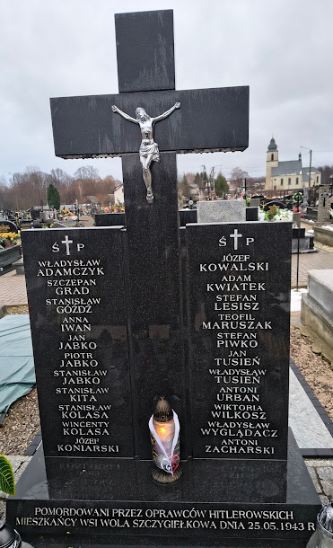 Grób pomordowanych mieszkańców Woli Szczygiełkowej