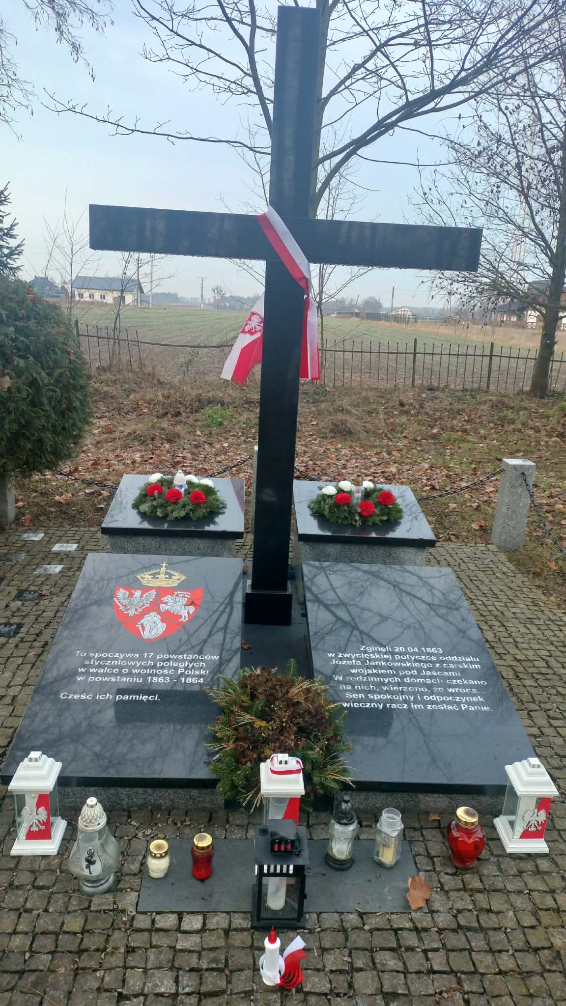 17 powstańców styczniowych poległych w walce o wolność Polski w powstaniu 1863-64.